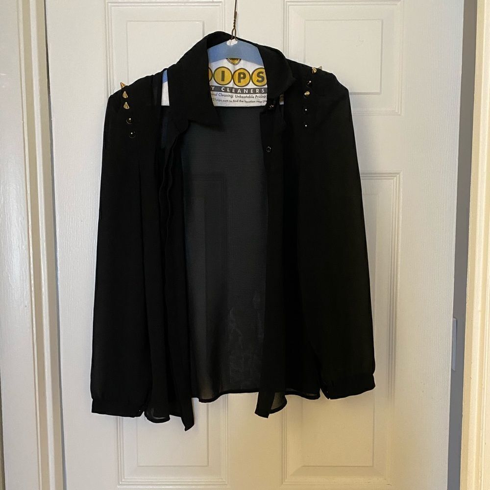 Black sheer shirt 